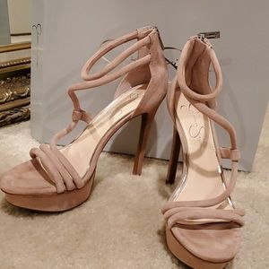 Jessica Simpson Suede Platform Heels